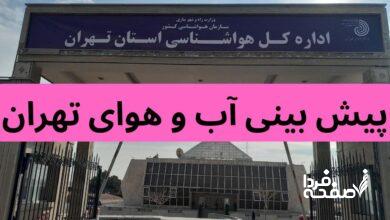 پیش بینی وضعیت آب و هوای تهران فردا پنجشنبه ۲۲ آذر ۱۴۰۳ | هواشناسی تهران ۲۴ ساعت آینده