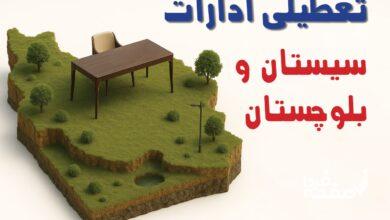 تعطیلی ادارات سیستان و بلوچستان