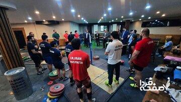 دیدار وزنه برداران با معاون اول رییس جمهور قبل از مسابقات جهانی