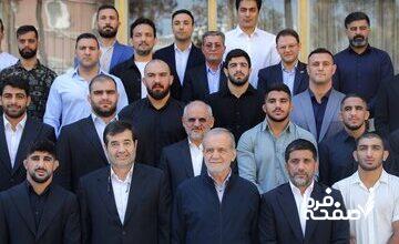 توئیت مسعود پزشکیان درباره ورزش قهرمانی کشتی + جزئیات
