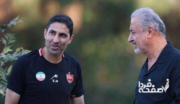 درویش برای هاشمیان شمشیر را از رو بست/ مدیرعامل برای سرمربی پرسپولیس بازیکن نمی‌خرد