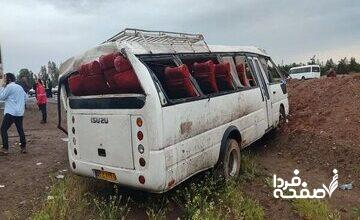 سقوط مرگبار مینی‌بوس به دره