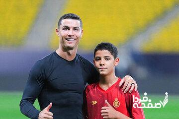 عکس| هدیه فوق لاکچری رونالدو به پسرش/ ژست کریس جونیور با لامبورگینی ۲۶۵ هزار یورویی