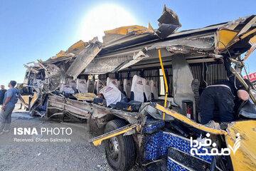 جزئیات جدید از علت تصادف اتوبوس دانشجویان در سمنان/ راننده اتوبوس بازداشت شد