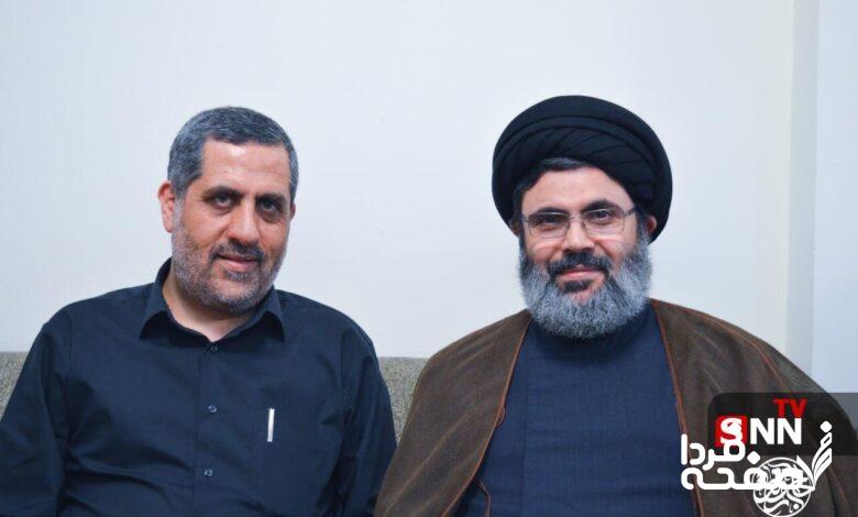 سردار ایزدی در کنار شهید هاشم صفی الدین + عکس