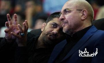 خوش و بش محمدباقر قالیباف با علیرضا دبیر در قاب تصویر