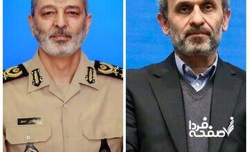 دیدار سرلشکر موسوی و پیمان جبلی / تأکید بر همکاری بیشتر نیروهای مسلح و رسانه ملی