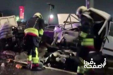 تصادف خودروی قاچاق چیان چهار قربانی گرفت