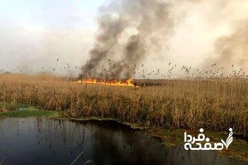 تداوم آتش‌سوزی هورالعظیم پس از هفت ماه