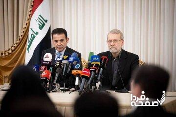 تصویر خاص از حاشیهی دیدار لاریجانی با مشاور امنیت ملی عراق + عکس
