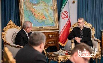 قدردانی لاریجانی از مواضع روسیه در دیدار با نماینده پوتین
