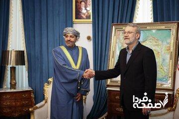 استقبال  گرم علی لاریجانی از وزیر کشور عمان+ تصاویر