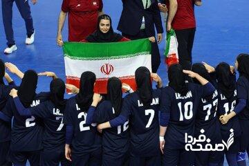 قهرمانی دختران هندبالیست ایران در بازیهای آسیایی جوانان