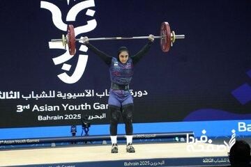 اولین مدال وزنه‌برداران ایران در بازی‌های آسیایی جوانان برای هستی