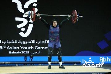 2 نقره و یک برنز دیگر برای دختران وزنه برداری ایران در بحرین