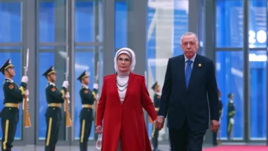 رجب طیب اردوغان و همسرش