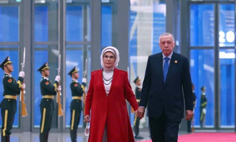 رجب طیب اردوغان و همسرش