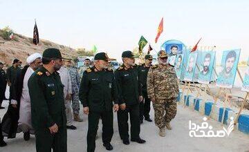 سردار وحیدی در بازدید از منطقه دوم ندسا؛ دشمن  جرات نمی کنند نگاه چپ به این آب و خاک بیندازند