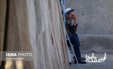 تصاویری از عزاداری اهالی روستای صابر کاظمی بعد از درگذشت او