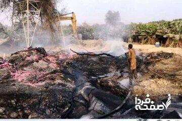 آتش سوزی در خط انتقال آب؛ ماجرا چیست؟