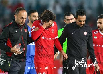 ستاره پرسپولیس راهی بیمارستان شد