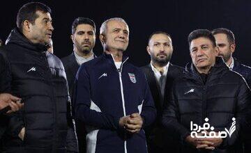 تصاویر حضور رییس جمهور در تمرین تیم ملی فوتبال ایران