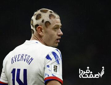 عکس| مدل موی ستاره تیم ملی نروژ با طرح پلنگ ایرانی