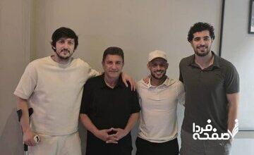 جلسه قلعه‌نویی با آزمون، قایدی و عزت‌اللهی در امارات