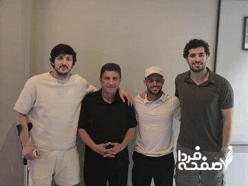 جلسه قلعه‌نویی با آزمون، قایدی و عزت‌اللهی در امارات