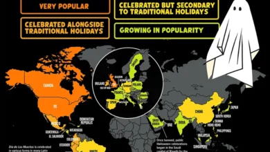 کشورهایی که هالووین را جشن می گیرند